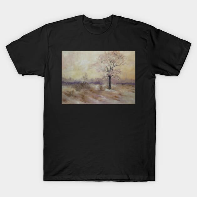 Farmers field in Winter T-Shirt by johnwebbstock